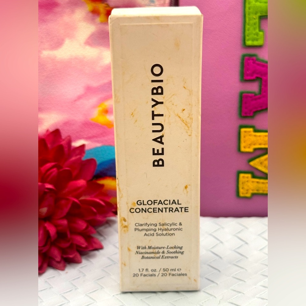 Beautybio glofacial concentrate clarifying salicylic & plumping hyaluronic acid